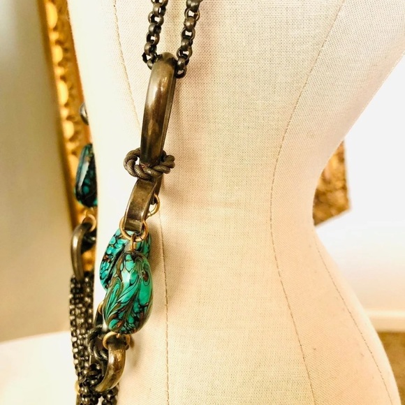 Vintage beautiful and unique heart pendant necklace 💙 - Picture 3 of 12